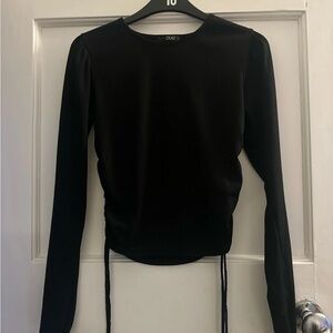 Black long sleeve top